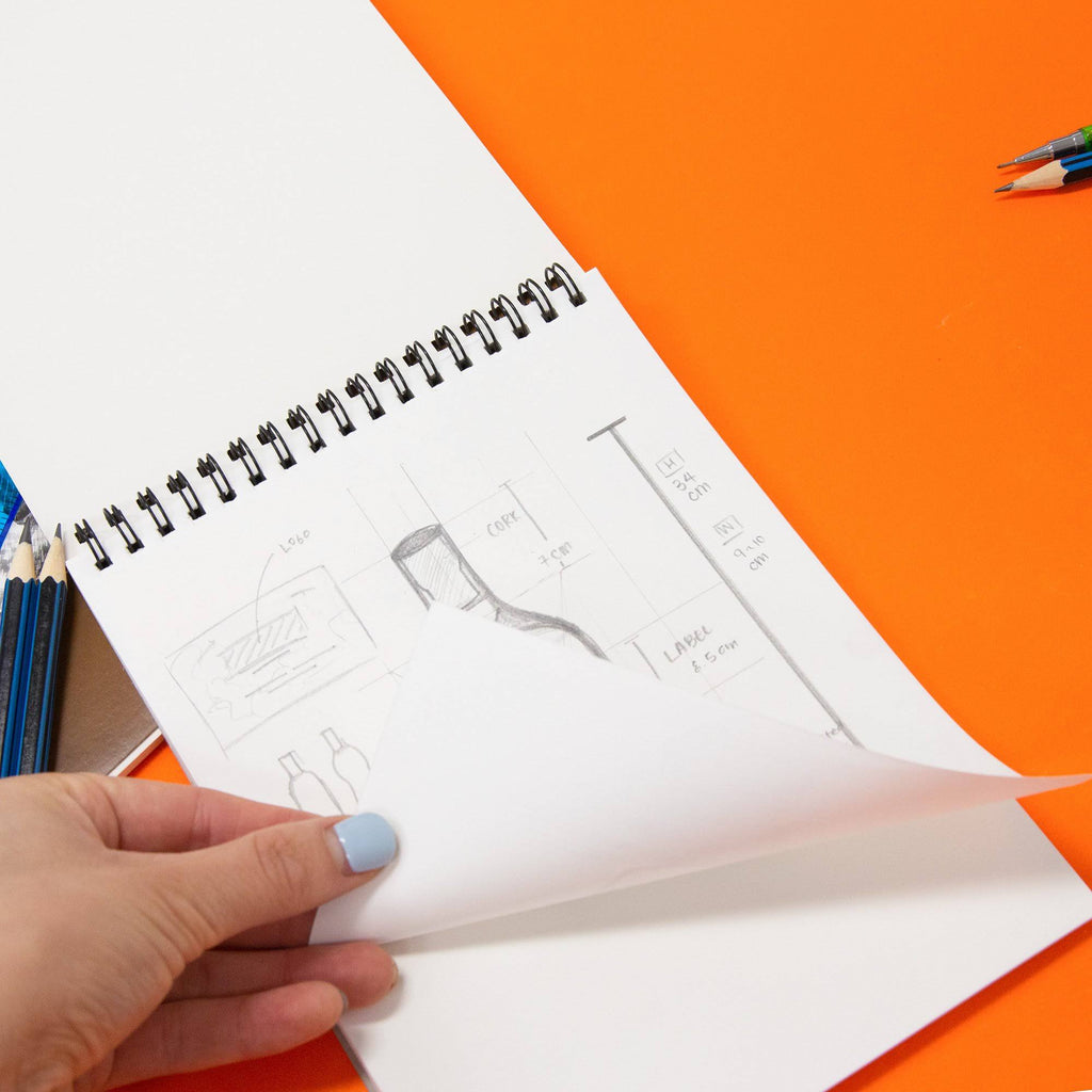 30 Ct 8.5 inch x 11 inch Spiral Sketch Book A41300