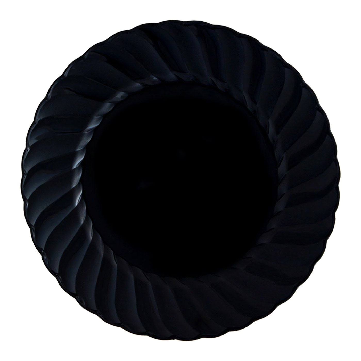 Ivory Round Disposable Plastic Buffet Plates B52371