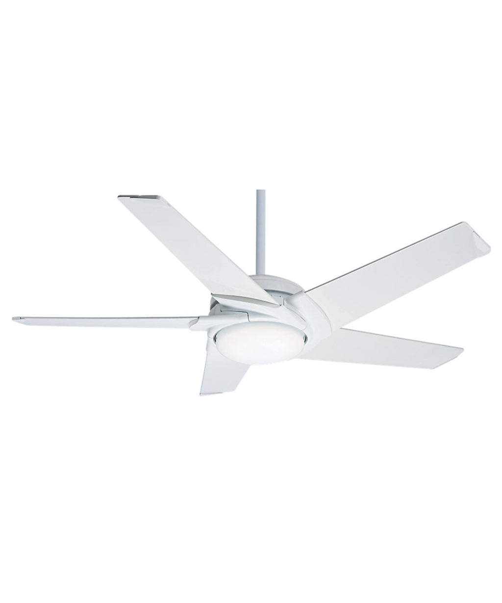 54 in. Snow White Ceiling Fan with Light and Remote H333