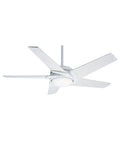54 in. Snow White Ceiling Fan with Light and Remote H333