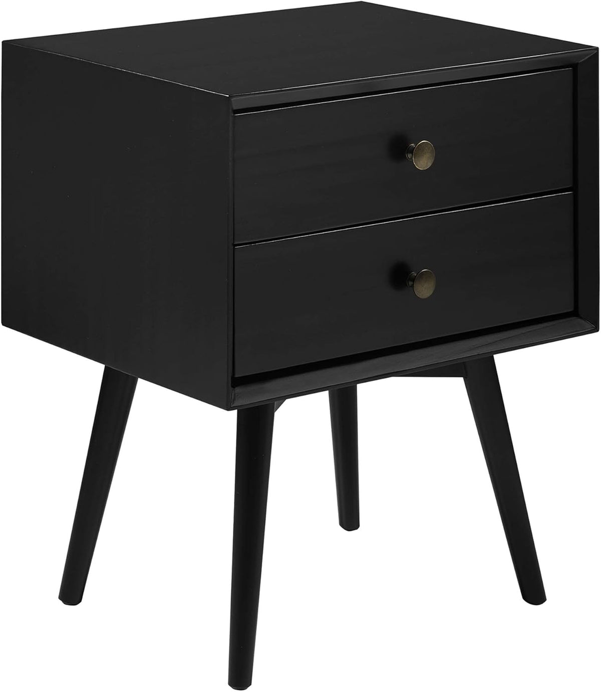 Caramel 2-Piece 2-Drawer Solid Wood Nightstand Set Q643