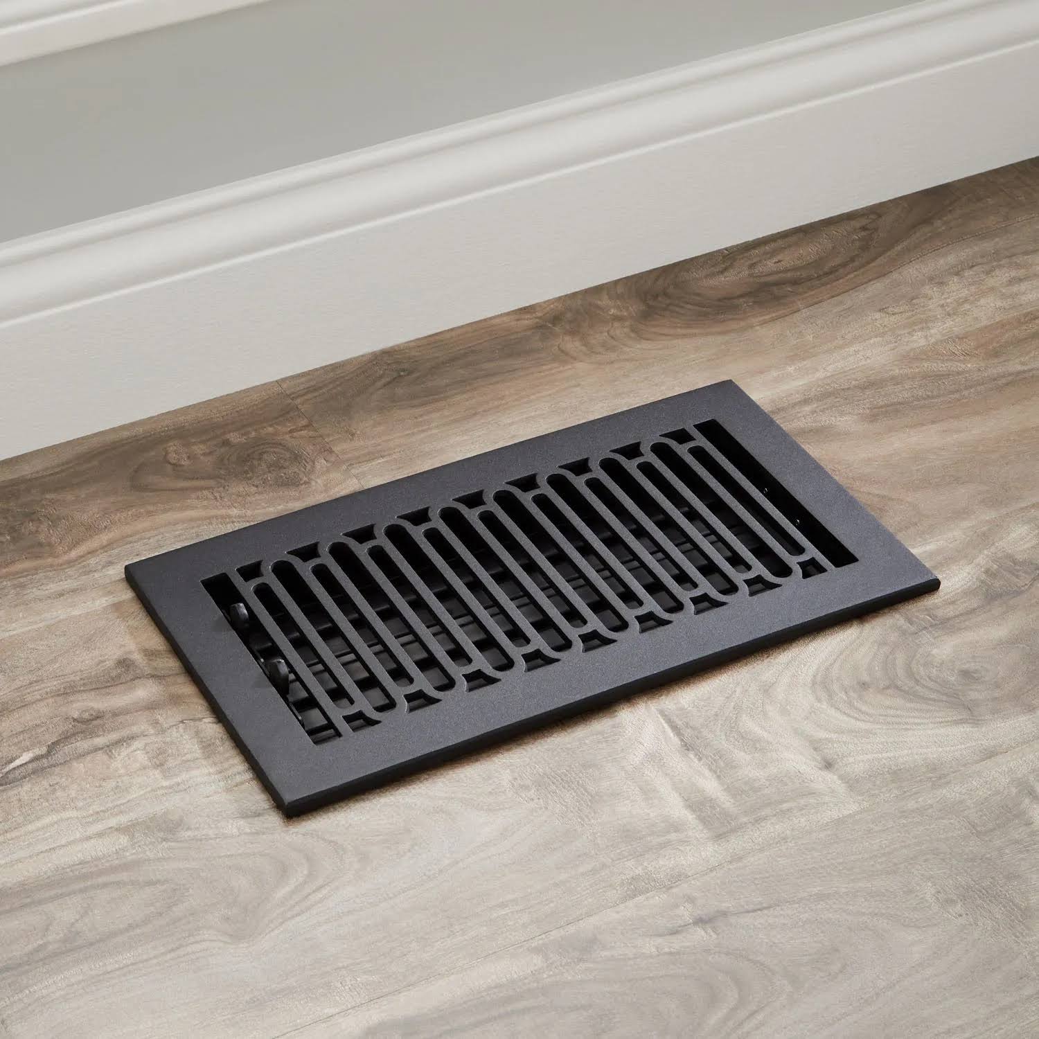 Black Cast Iron Floor Register Q1874