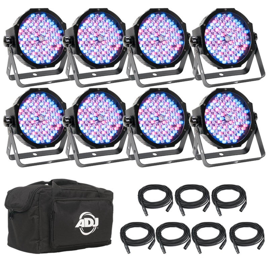 Mega Flat Pak 8 LED Par Light System U4855