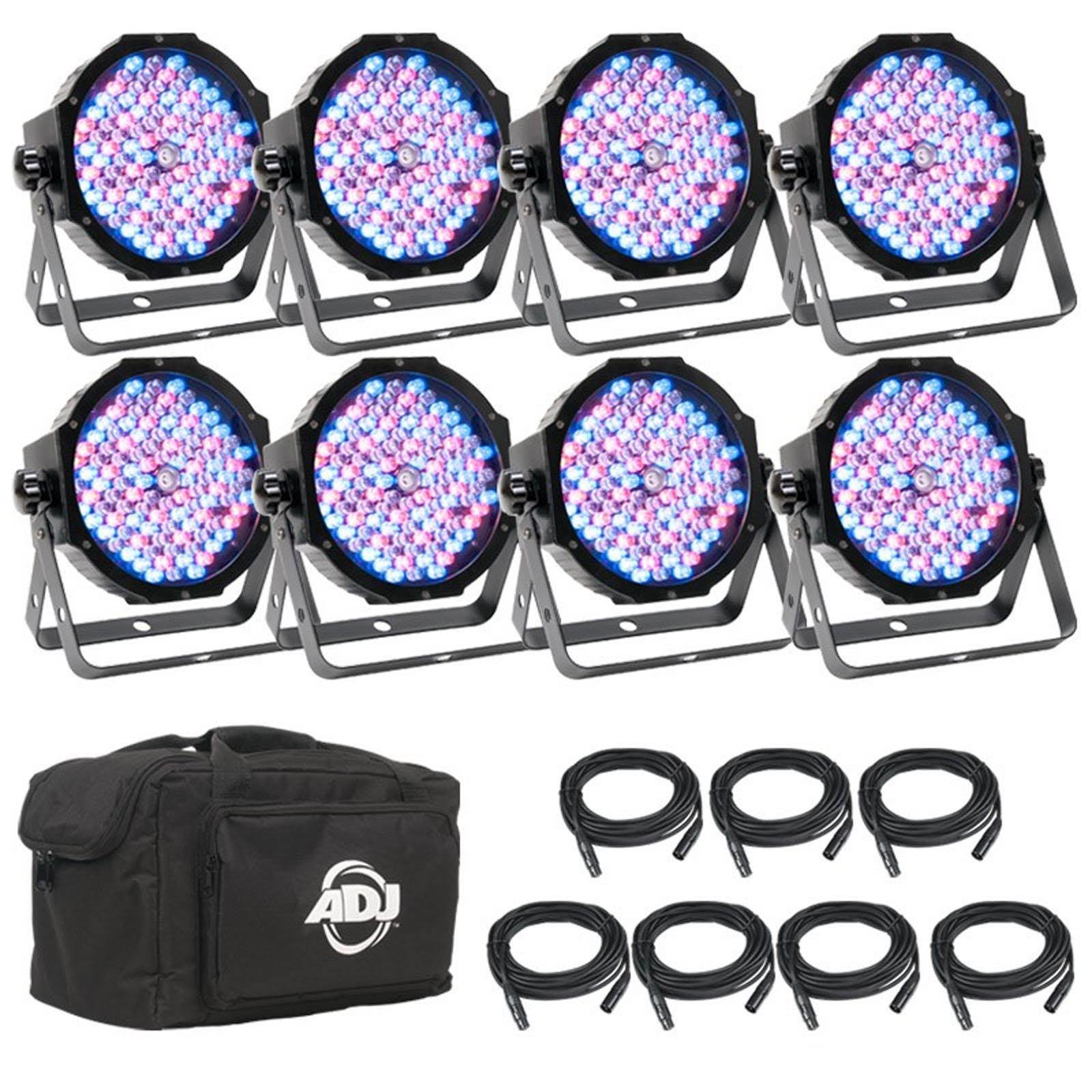 Mega Flat Pak 8 LED Par Light System U4855