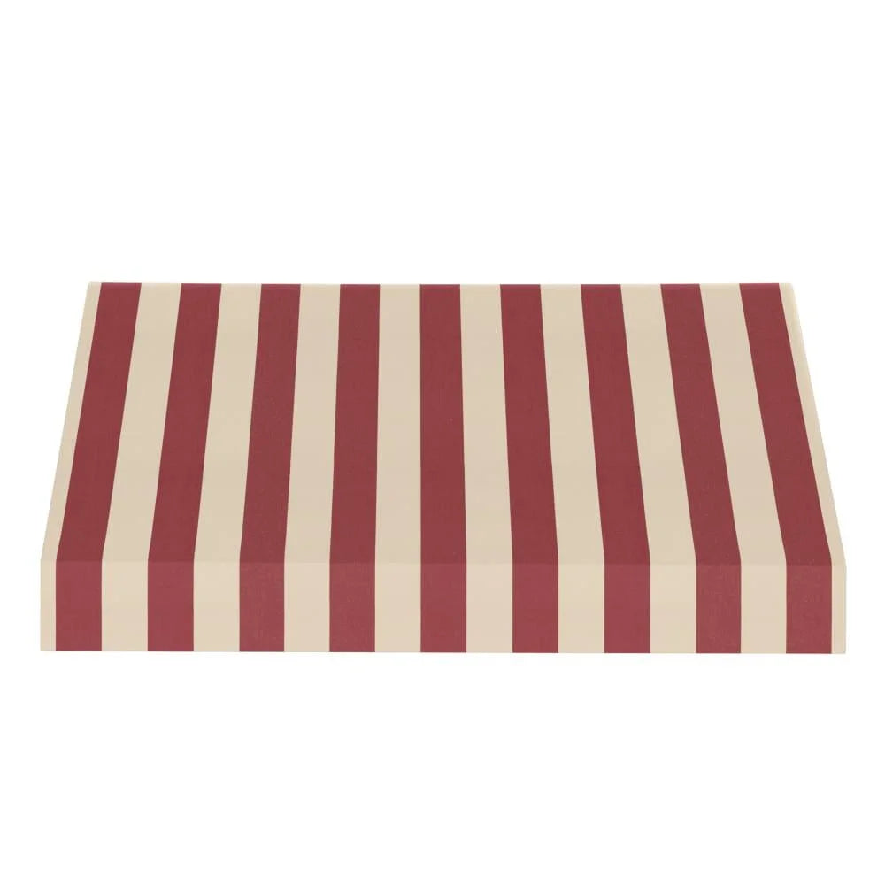 Burgundy/Tan Stripe Acrylic Fixed Awning K328854