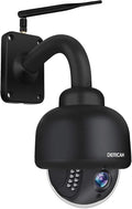 Black Outdoor WiFi PTZ Security Camera with 4X Optical Zoom and 32GB Memory Card R99683
