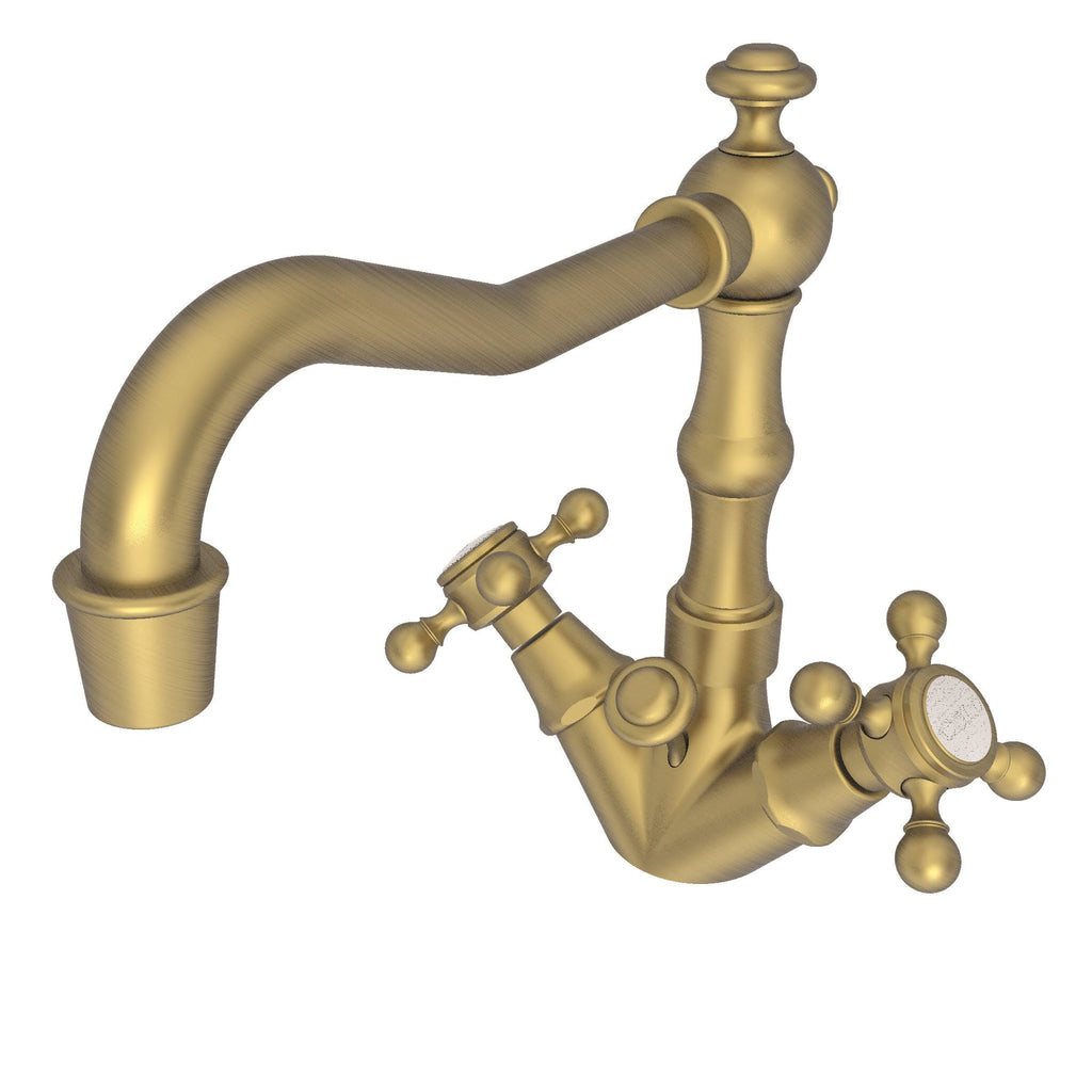 Antique Brass Single Hole Lavatory Faucet T6298