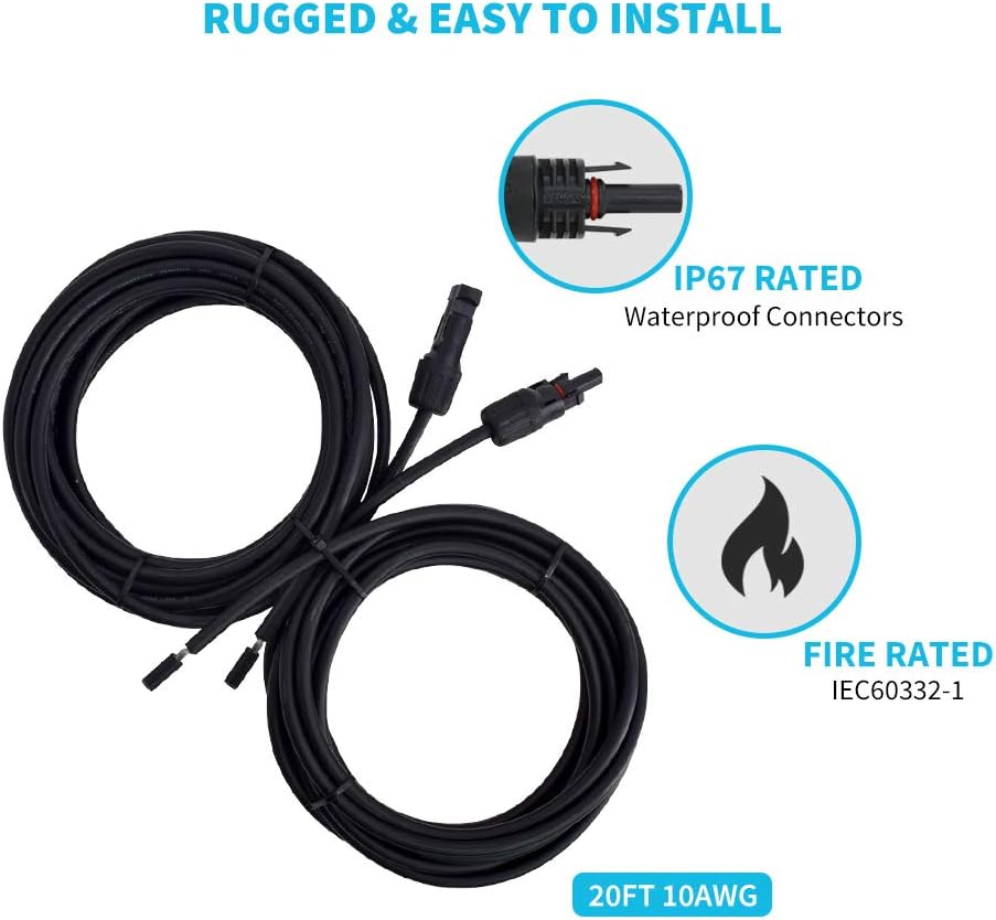 8Ft Tray Cable, 20Ft 10AWG Adaptor Kit, 4 Sets of Z Brackets C4791
