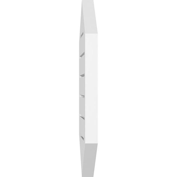 20x22W x 26x22H Vertical Peaked Surface Mount PVC Gable Vent M73044
