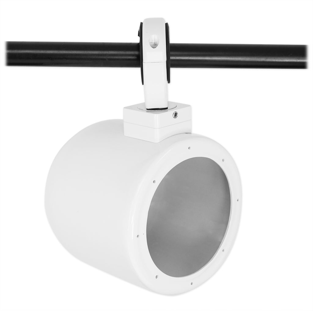 5.25" 360° Swivel White Aluminum Surface Mount Speaker Pods O406812