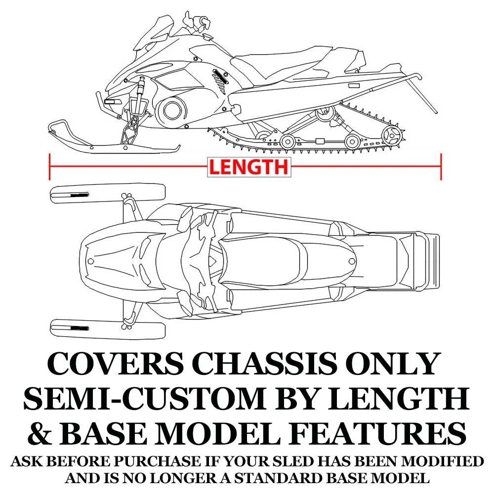 Trailerable 600 Denier Snowmobile Cover M2950