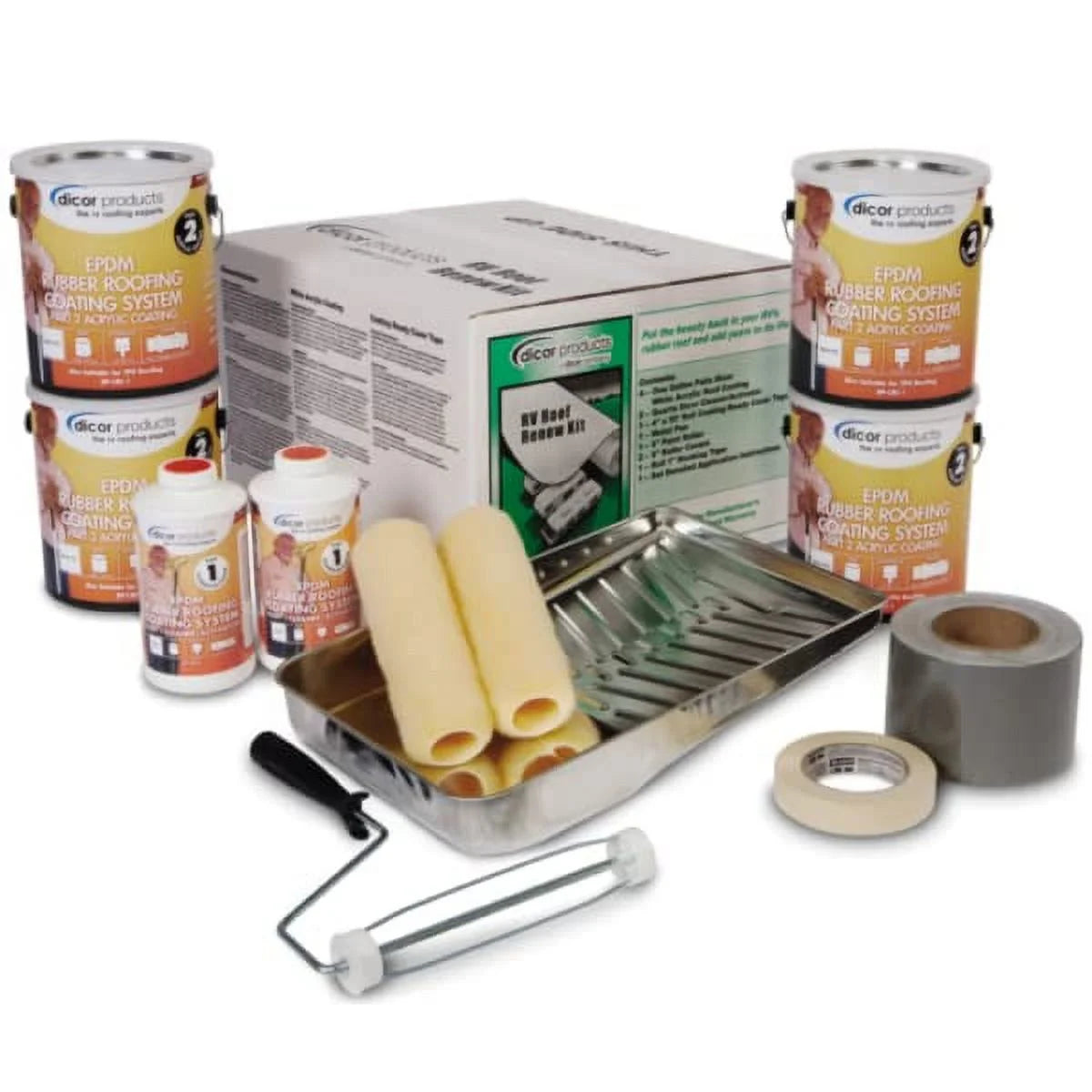 White Repair Kit for EPDM Rubber/TPO Roof Q8703