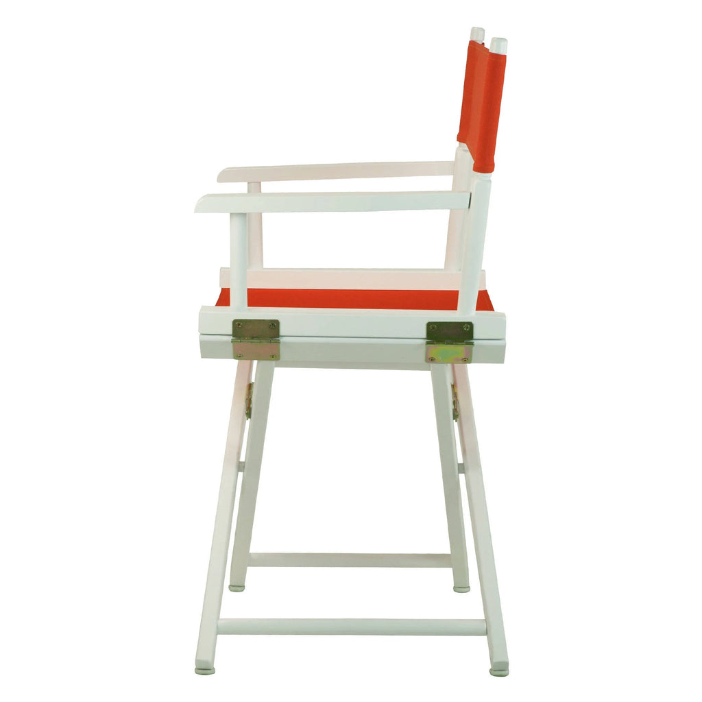 White Frame Black Canvas Director's Chair U11092