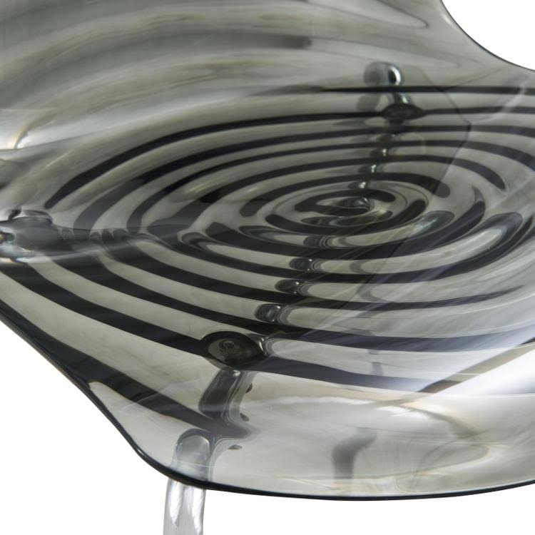 Transparent Black Dining Chair H744