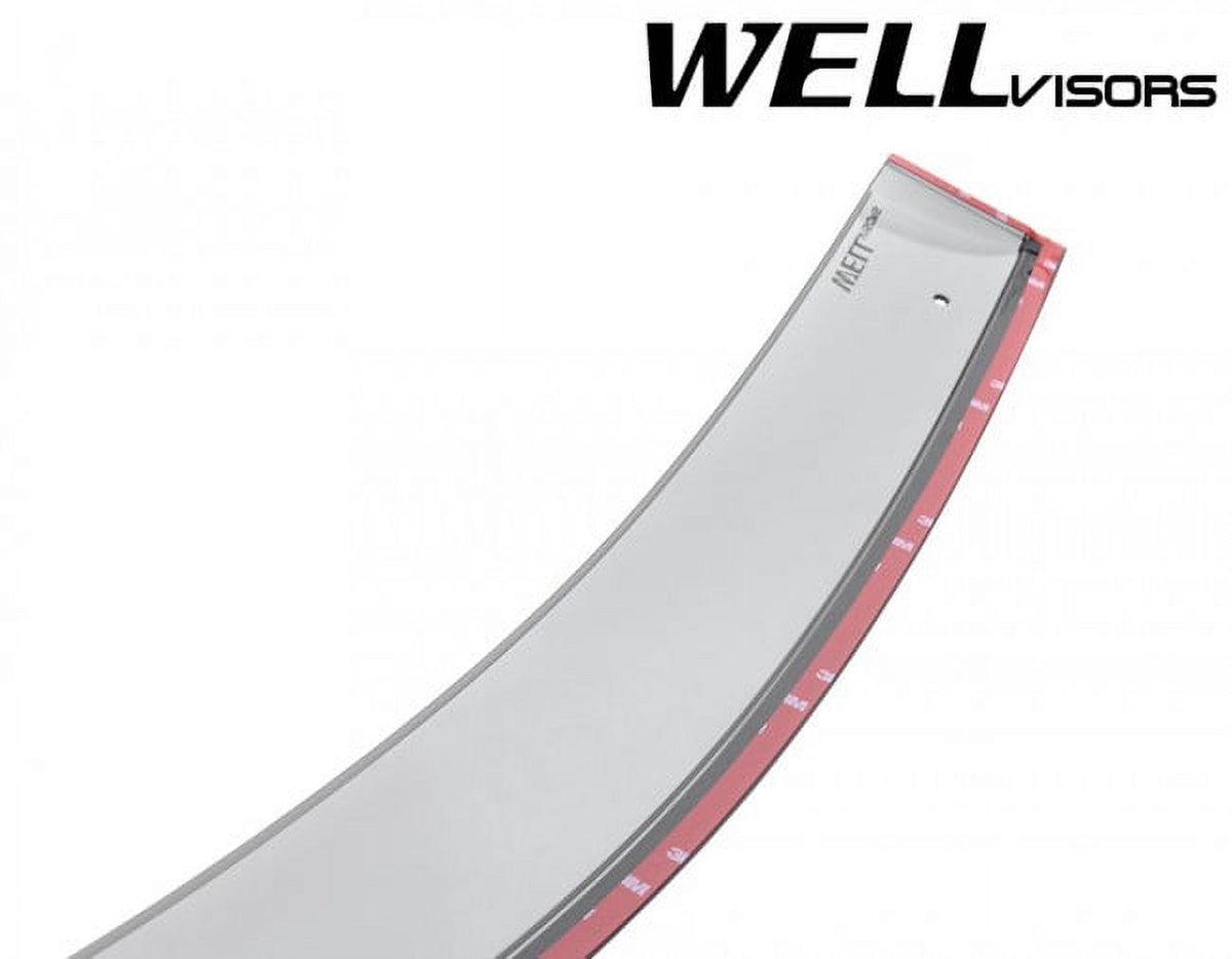 Smoke Tinted Clip-On Side Window Visors H714