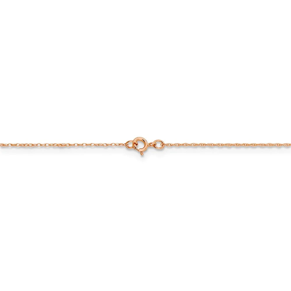 14kt Rose Gold Baby Rope Chain 16 inch B6775