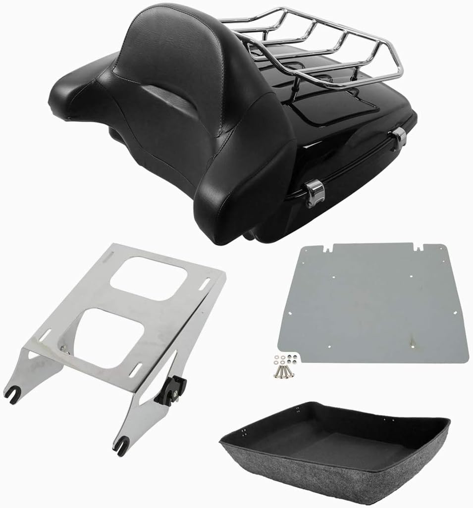 Chopped Tour Pak Trunk & Solo Mounting Rack Backrest + Base Plate G214934