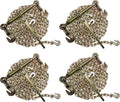 (4pk) 6,600lbs Safe Working Load Chain and Binder kit with 3/8"X20' G70 Chain and Ratchet Load Binders H943