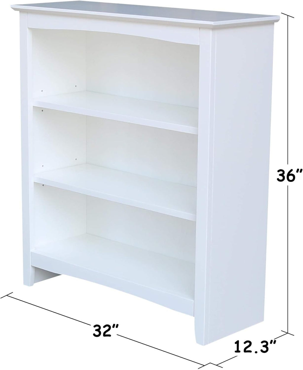 White Bookcase L8355