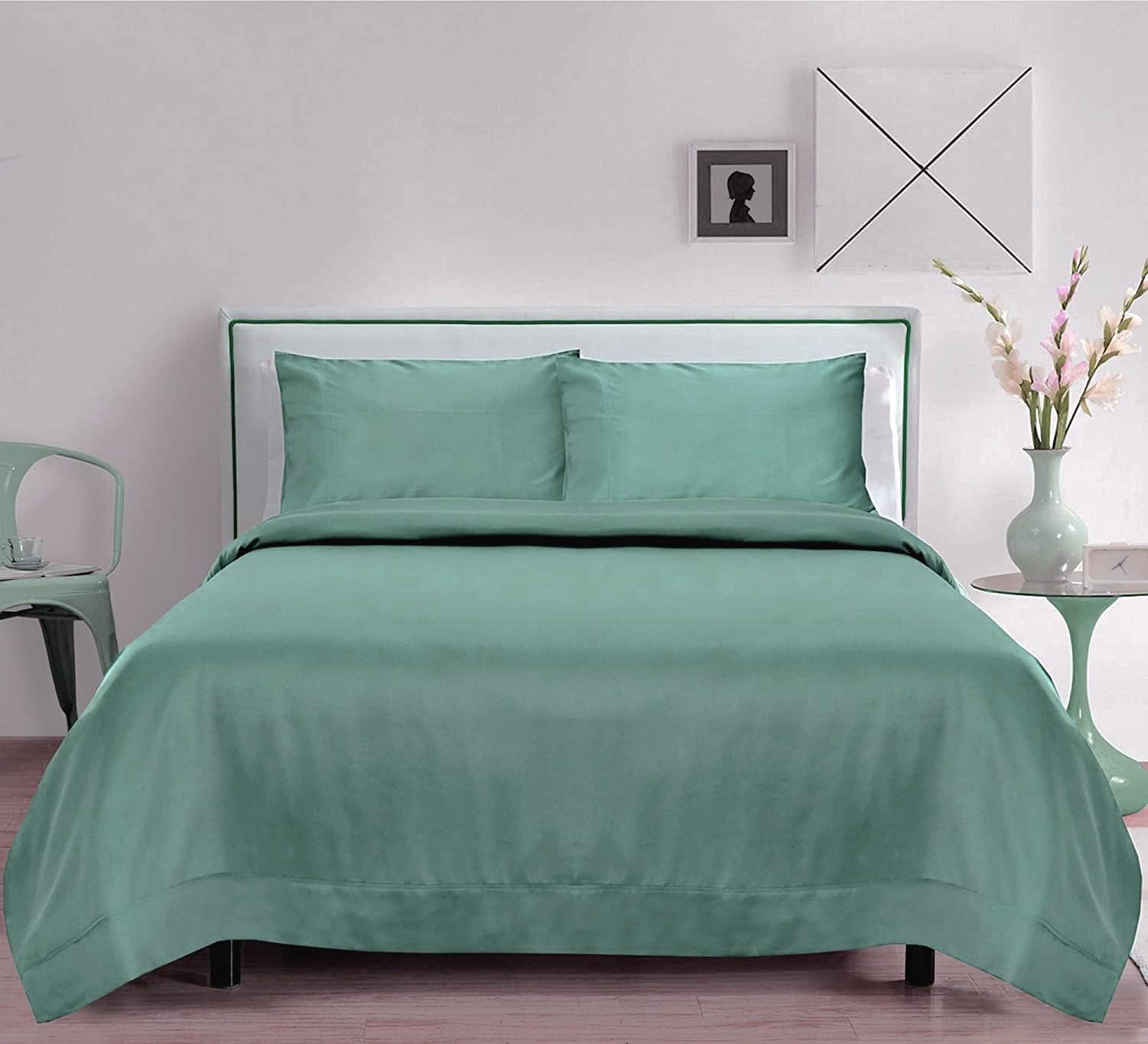 Aqua King 4PC Tencel Lyocell Bed Sheets Set Y14712