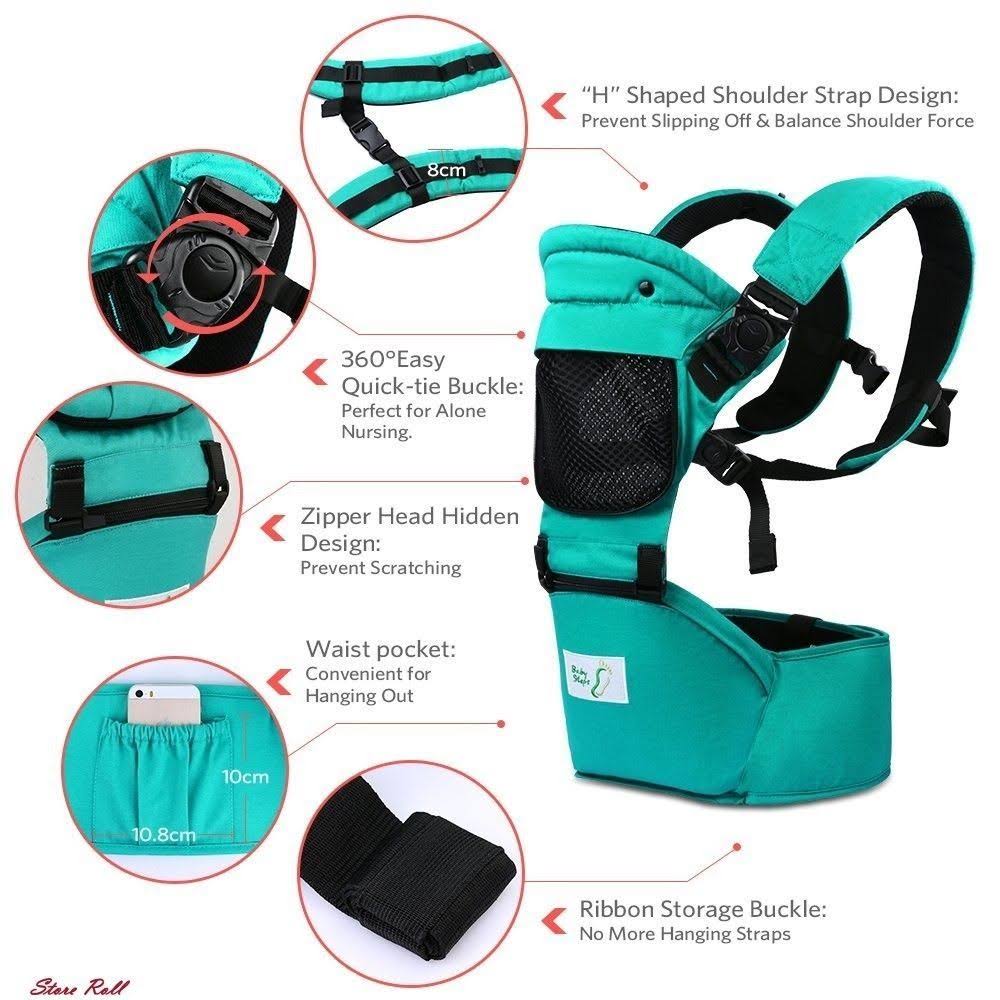 Ergonomic Baby Carrier with Hip Seat D9391