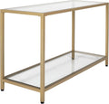 Pewter End Table with Clear Glass C997