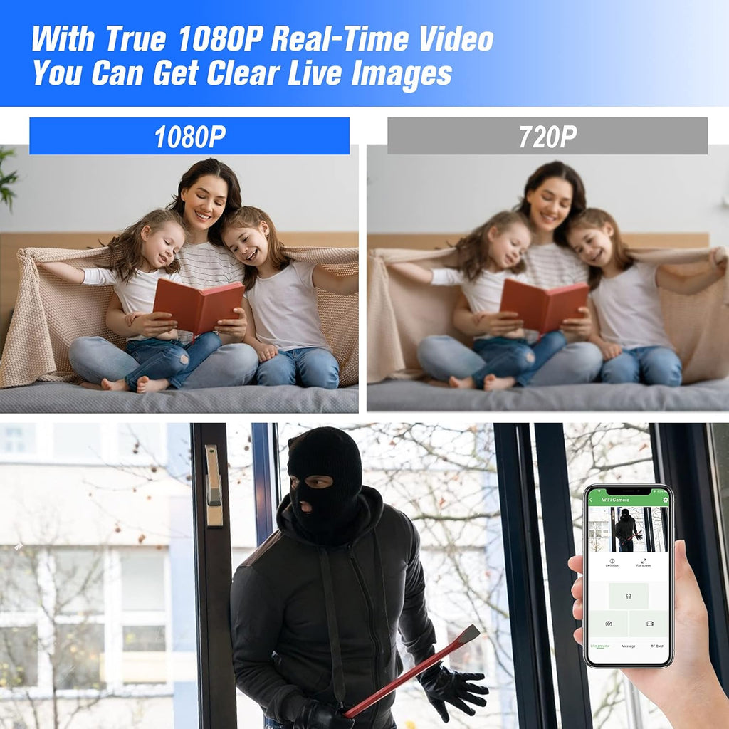 4K HD WiFi Security Camera Pack of 2 F7441