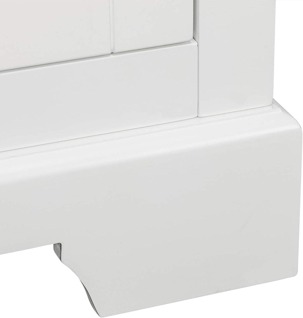 White Freestanding Floor Cabinet with 2 Doors 2 Adjustable Inner Shelves P5788