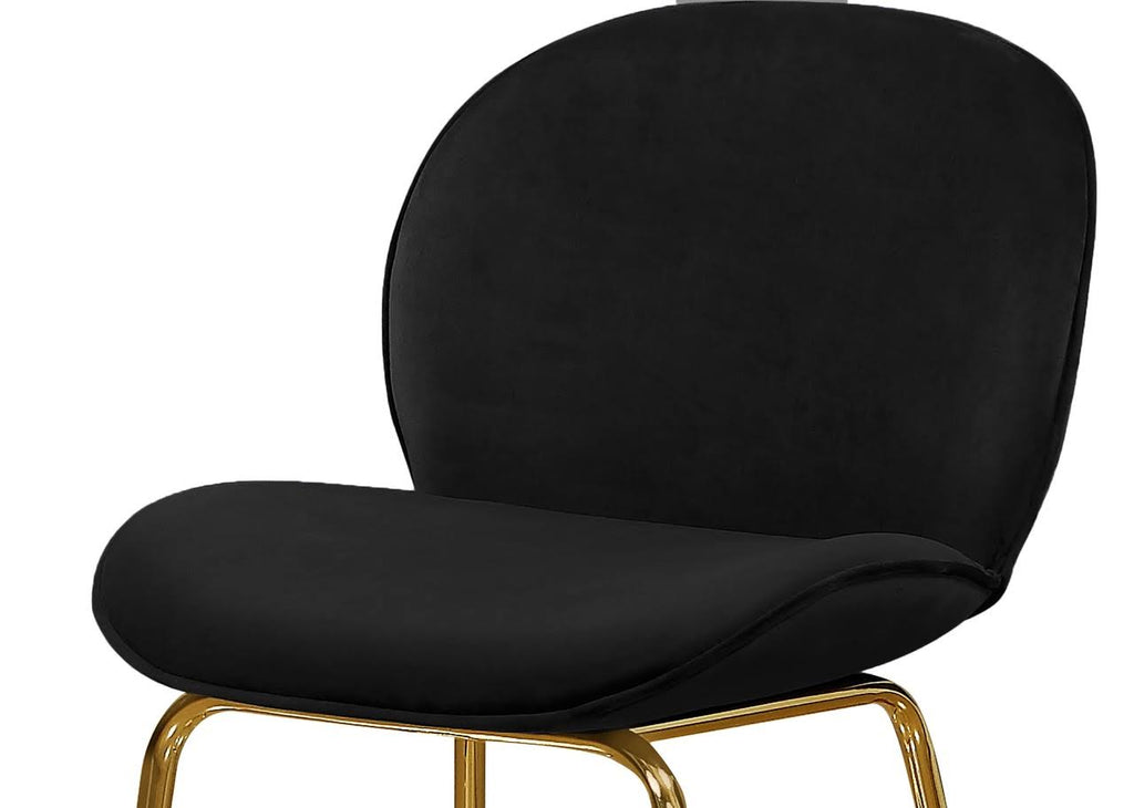 Black Velvet Stool Set of 2 T271367