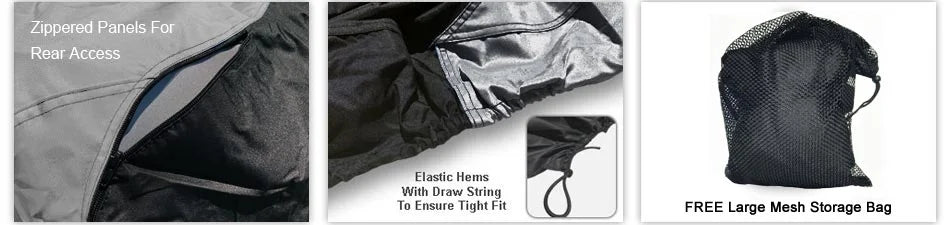 Gray Black All Weather Trailerable Jet Ski Cover with Trailer Straps and Storage Bag I7957