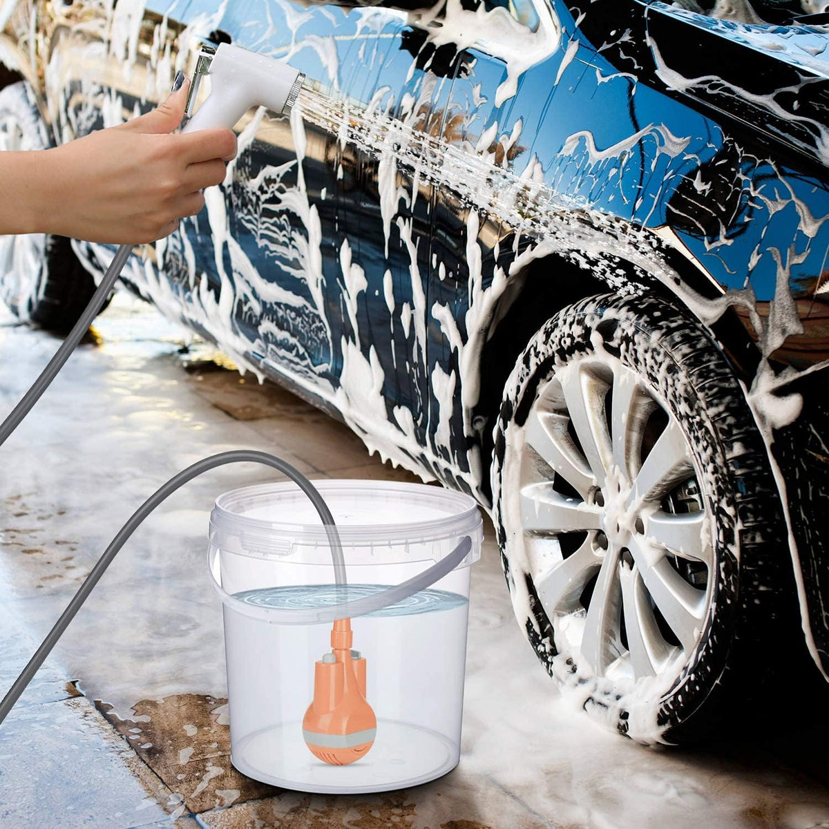 Portable Rechargeable Electric Camping Shower Pump E871