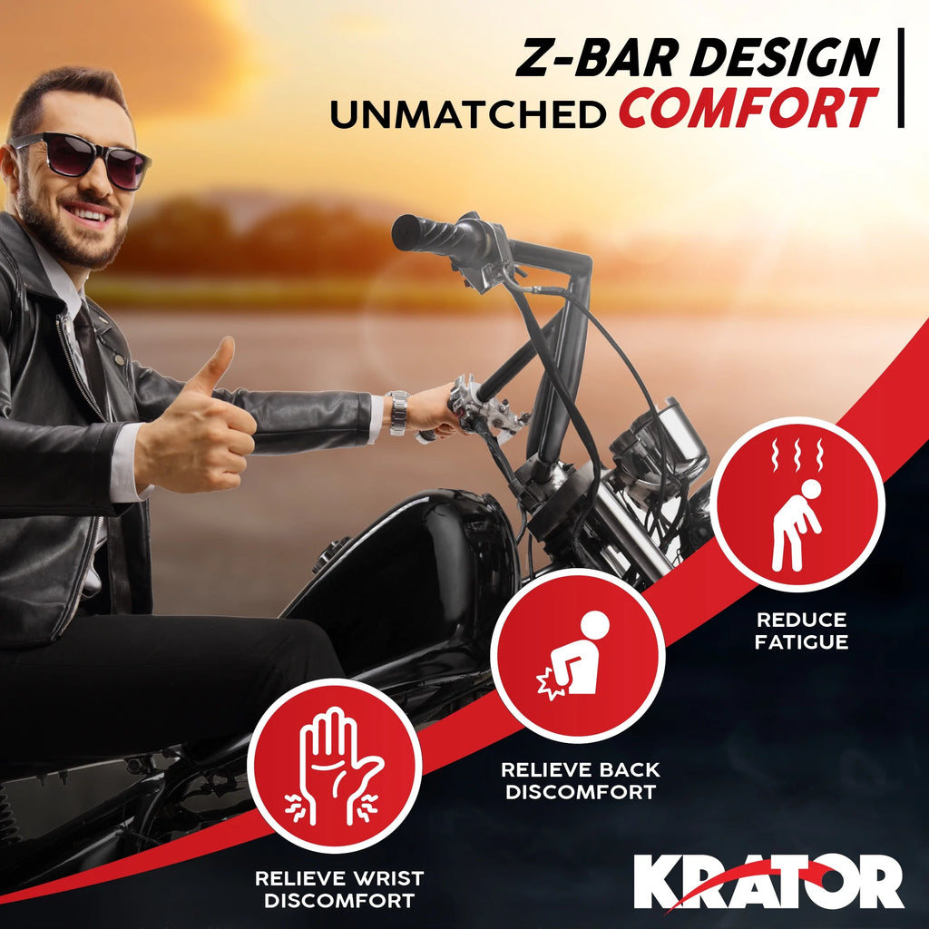 Black Z-Bar Handlebar 1 Inch V33404