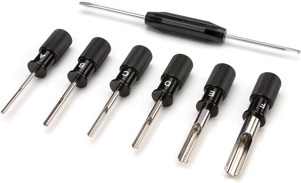 7-Piece Deutsch Terminal Tool Kit with Wedge/Removal Tool and Screwdriver A8568
