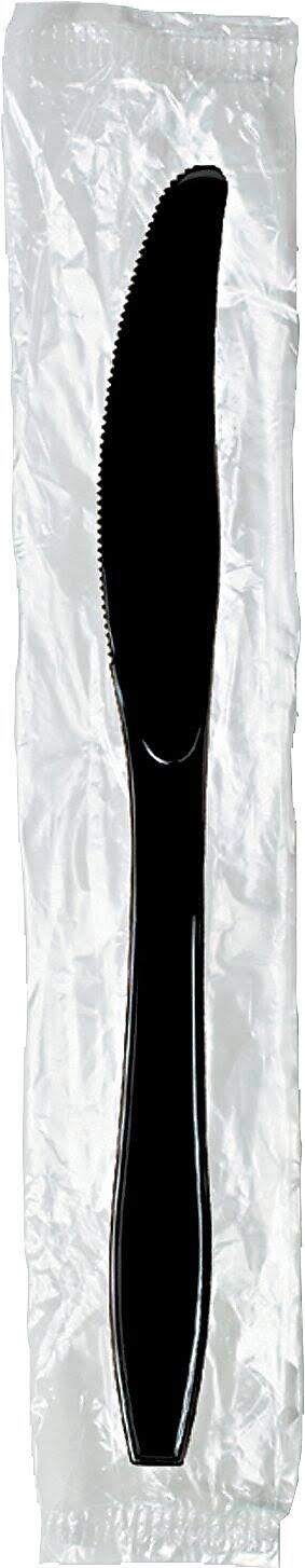 Black Plastic Knives 1000/Carton L297096