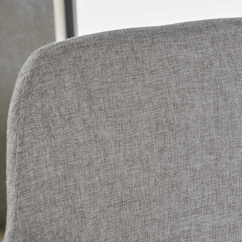 Muted Orange Fabric Dining Chair with Light Brown Wood Finished Metal Legs, Set of 2 W97981