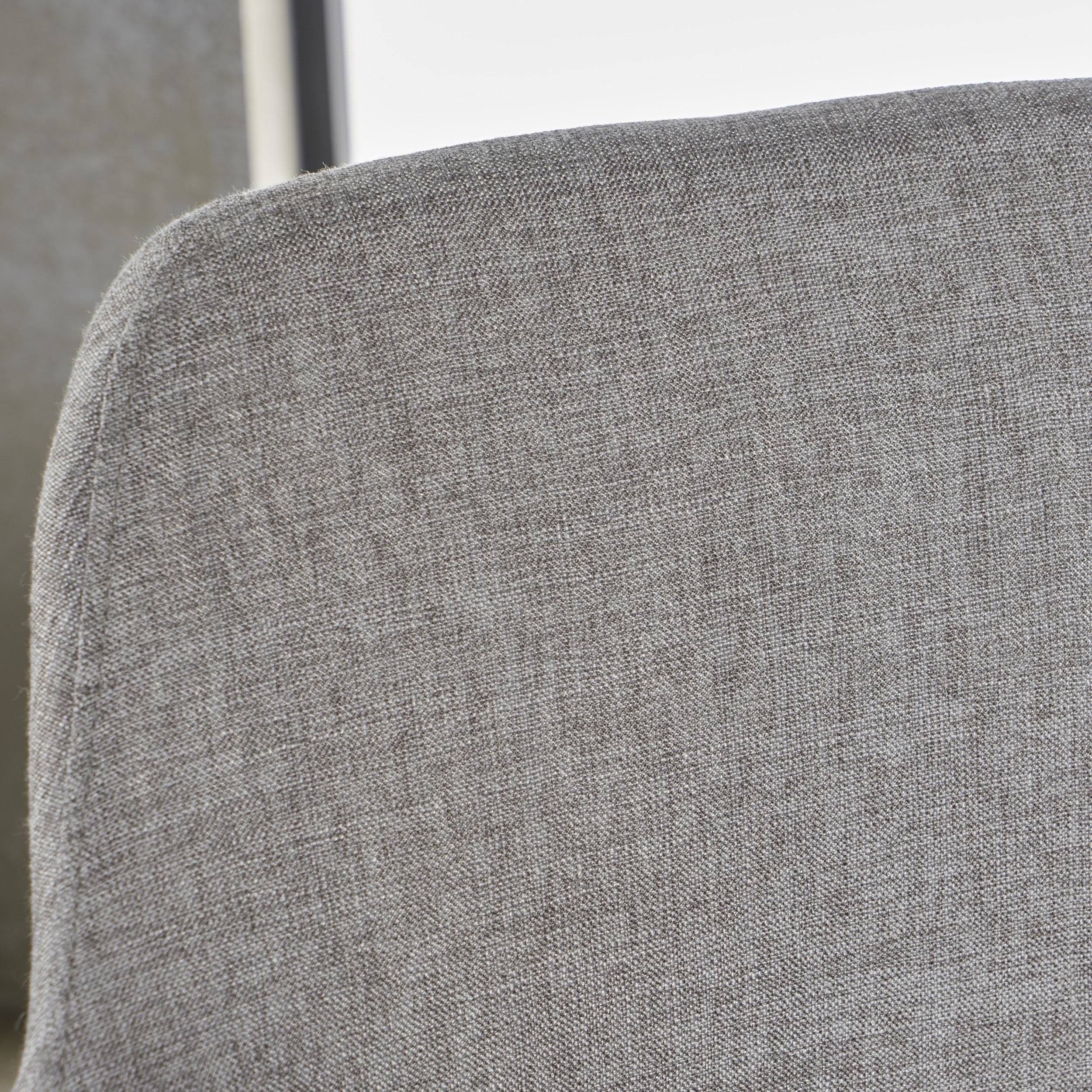 Muted Orange Fabric Dining Chair with Light Brown Wood Finished Metal Legs, Set of 2 W97981