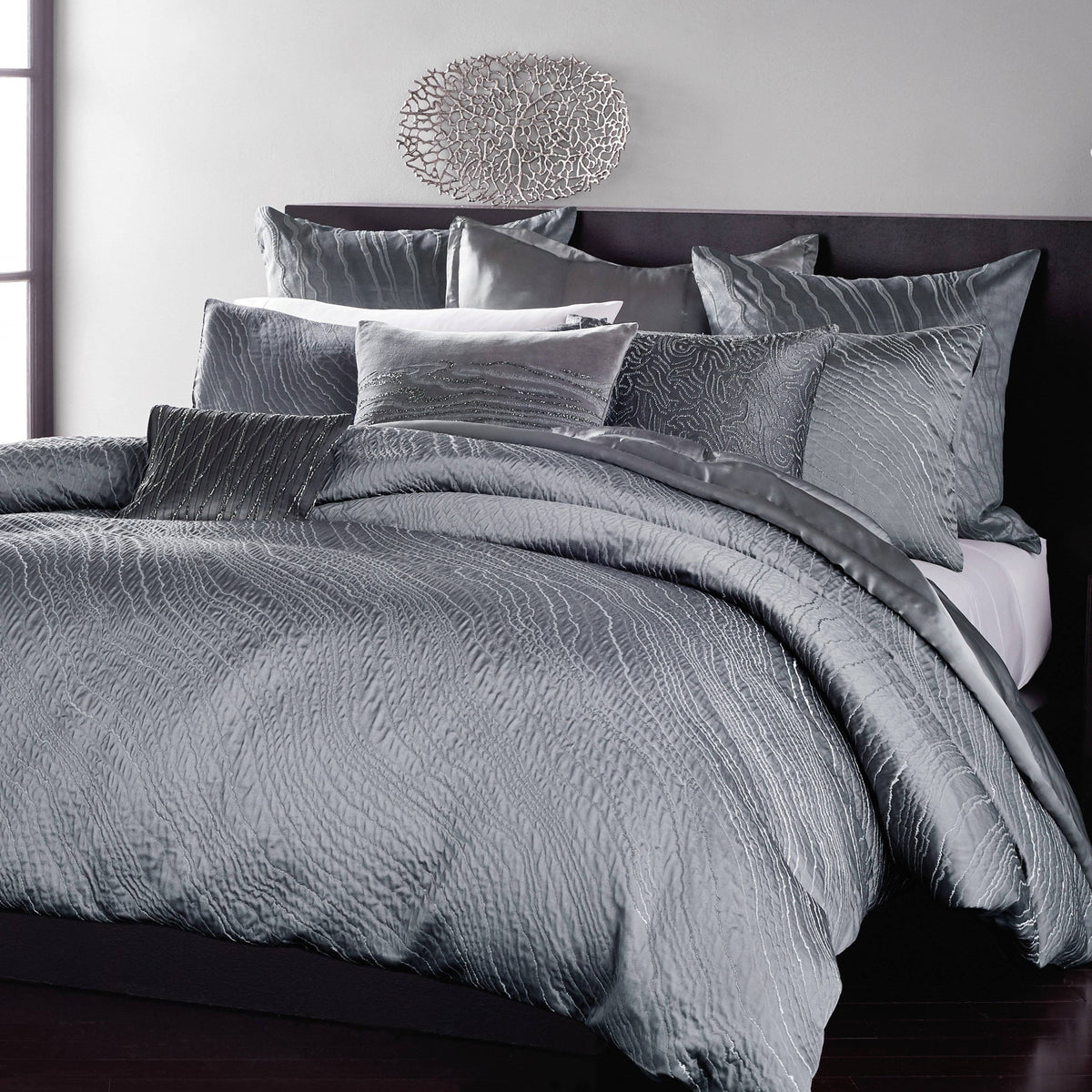 Grey Full/Queen Duvet Cover X341