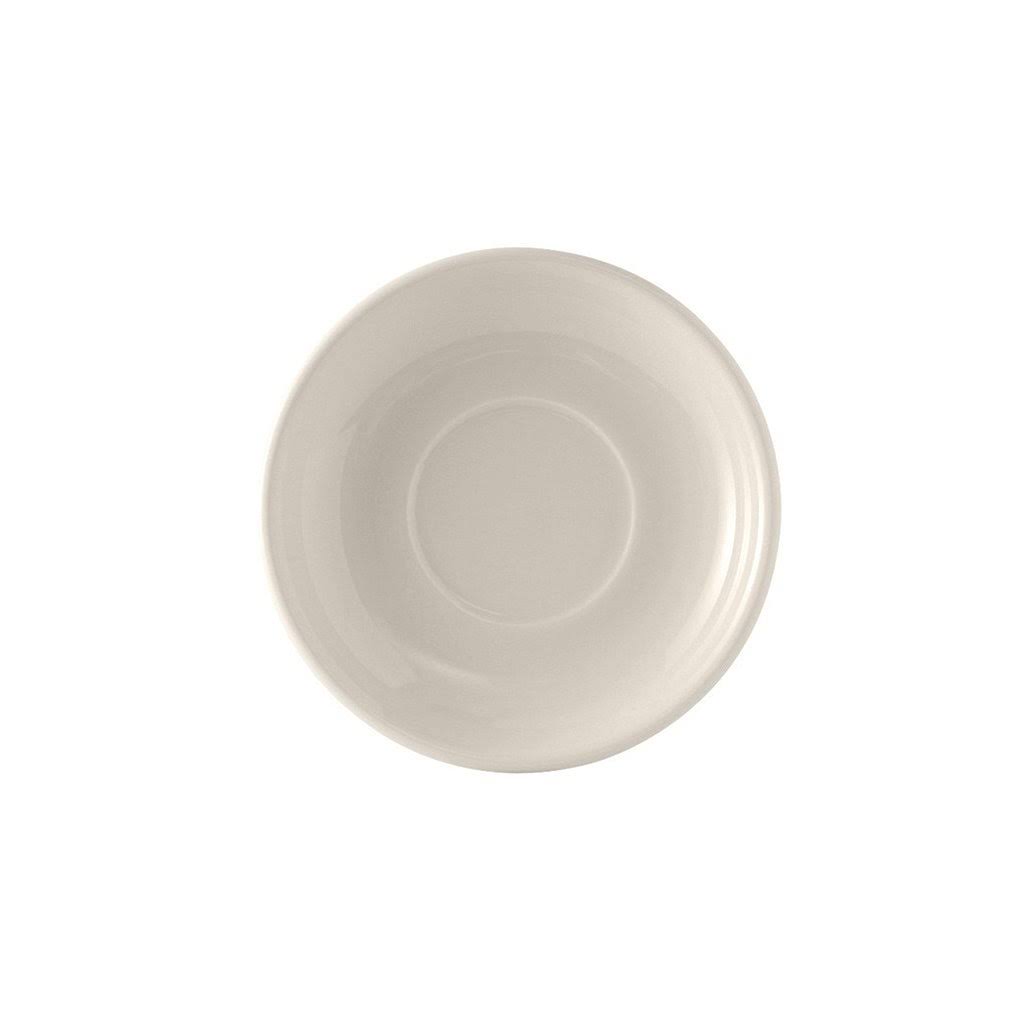 Cappuccino Saucer Coupe Eggshell, Case of 24 Q3670