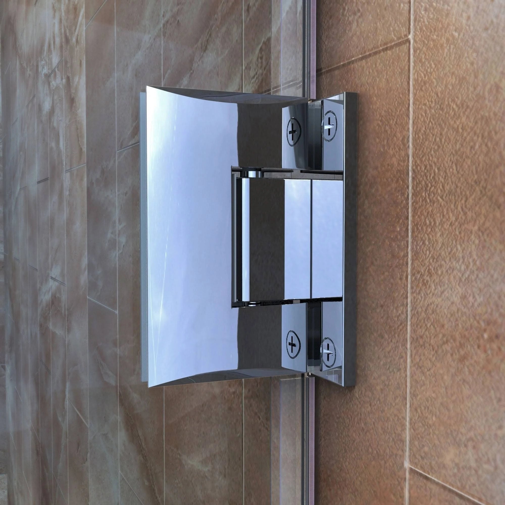 Chrome Hinged Shower Door Y906