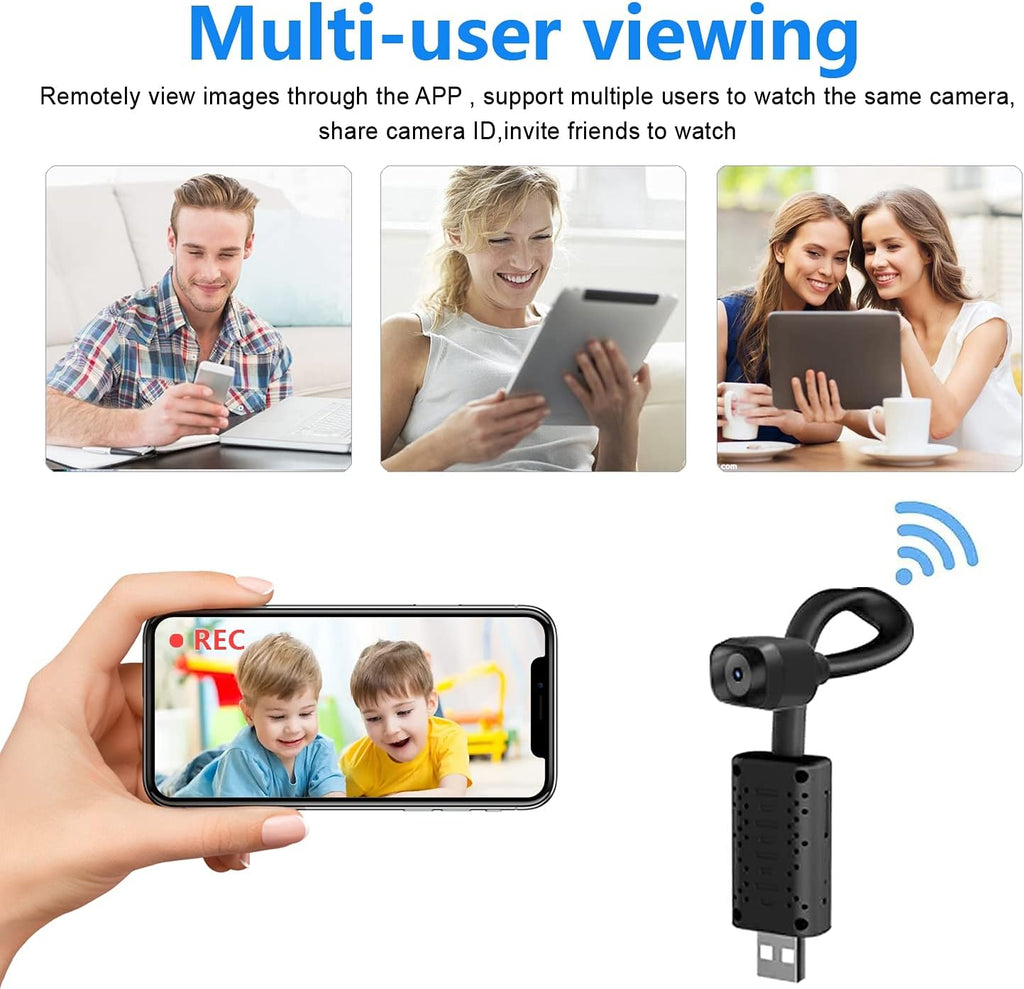 Indoor Security Camera WiFi, HD 1080P IP Camera with Motion Detection, Night Vision, Cloud Storage I80161