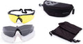 Large Yellow Anti-Fog Tactical Ballistic Eye Protection Glasses T4995