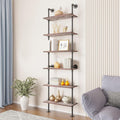 6 Tier Solid Wood Ladder Shelf Q9582