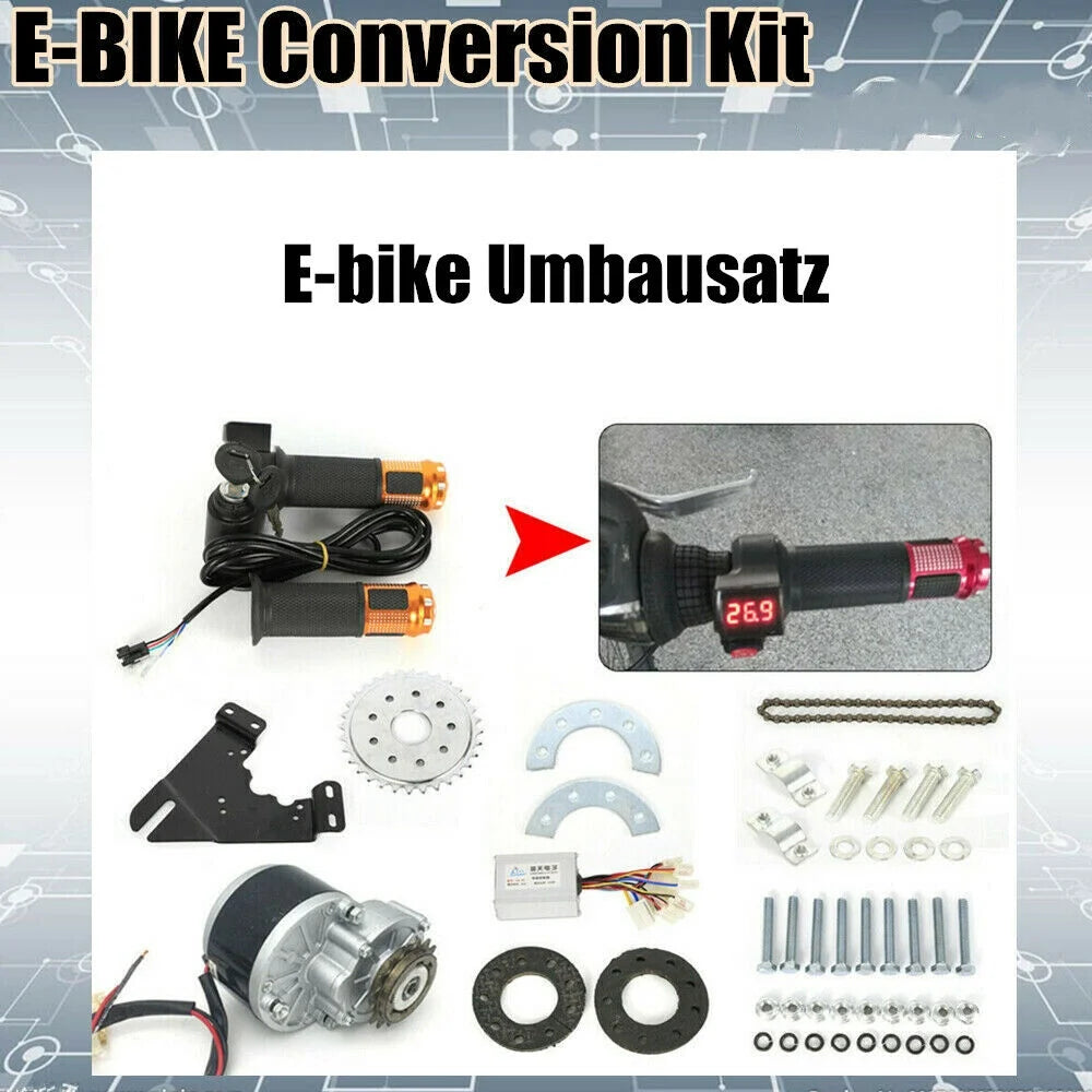 350W 36V Brush Motor Electric Bicycle Conversion Kit O2748