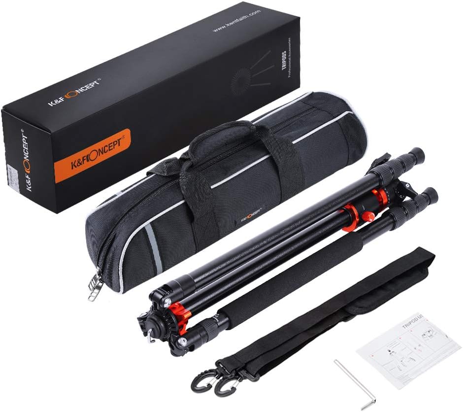 94 Inch 4 Section Aluminium Camera Tripod with 360 Degree Ball Head Quick Release Plate S2168