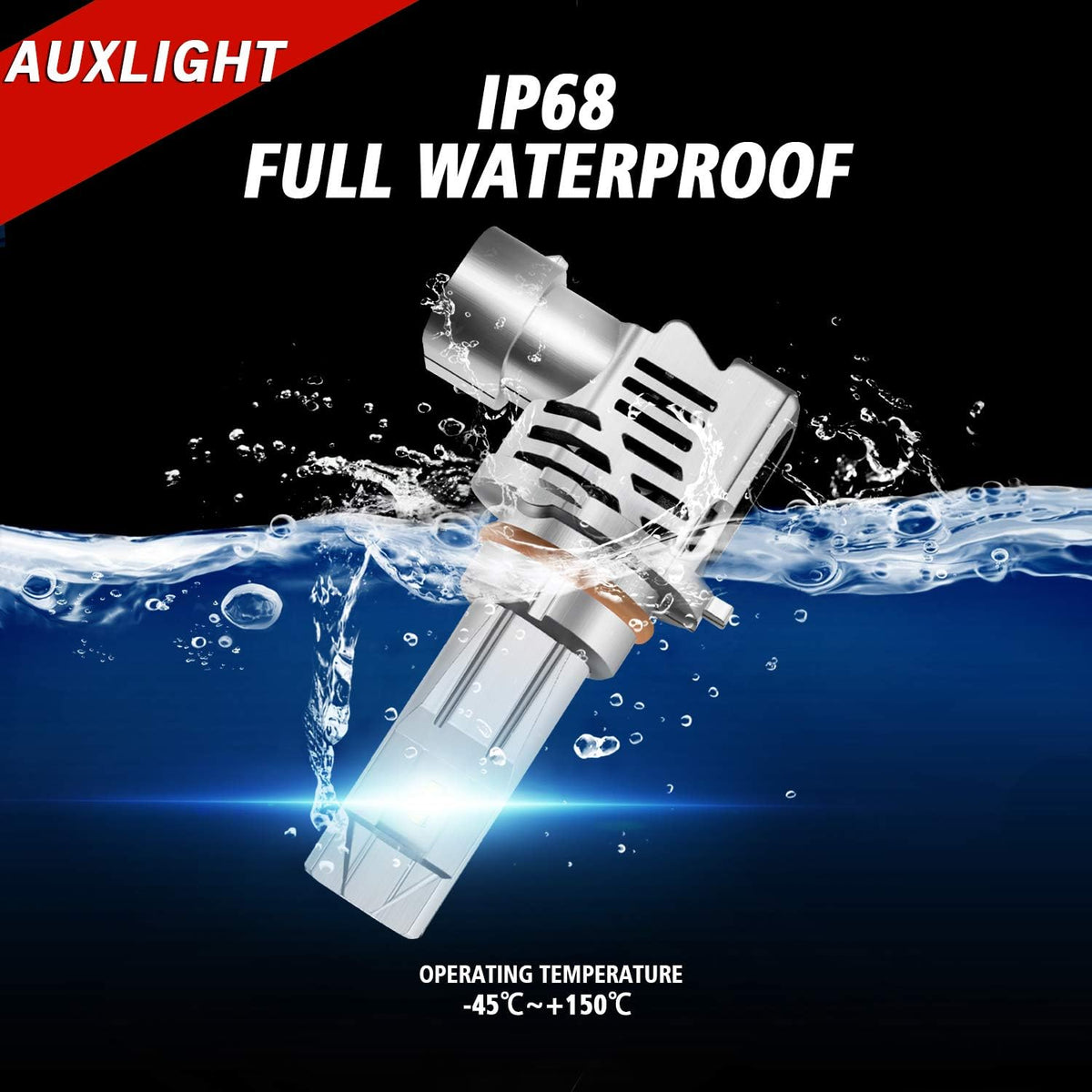9005/HB3 LED High Beam + H11/H8/H9 LED Low Beam Headlight Bulbs Combo Kit, 12000LM Per Pair 6500K Xenon White (Pack of 4) A928565