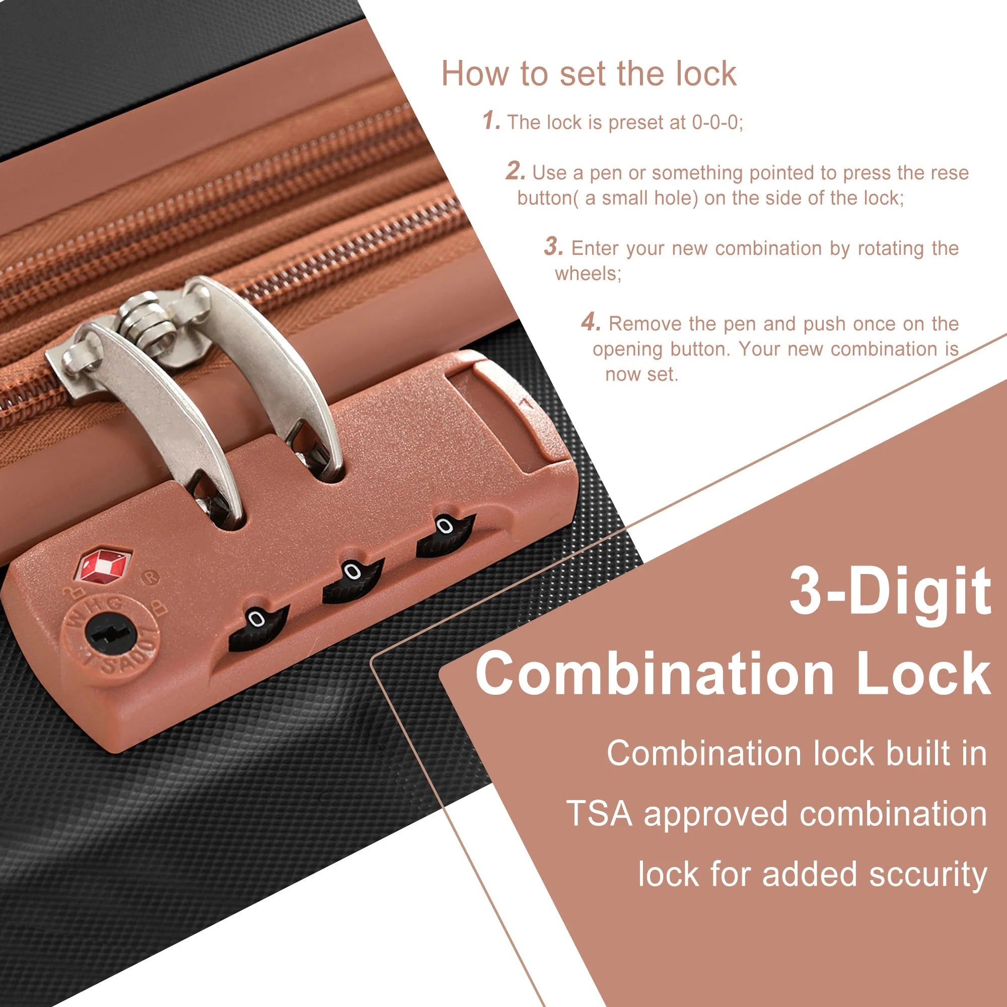Hardshell Spinner Suitcase with TSA Lock F499