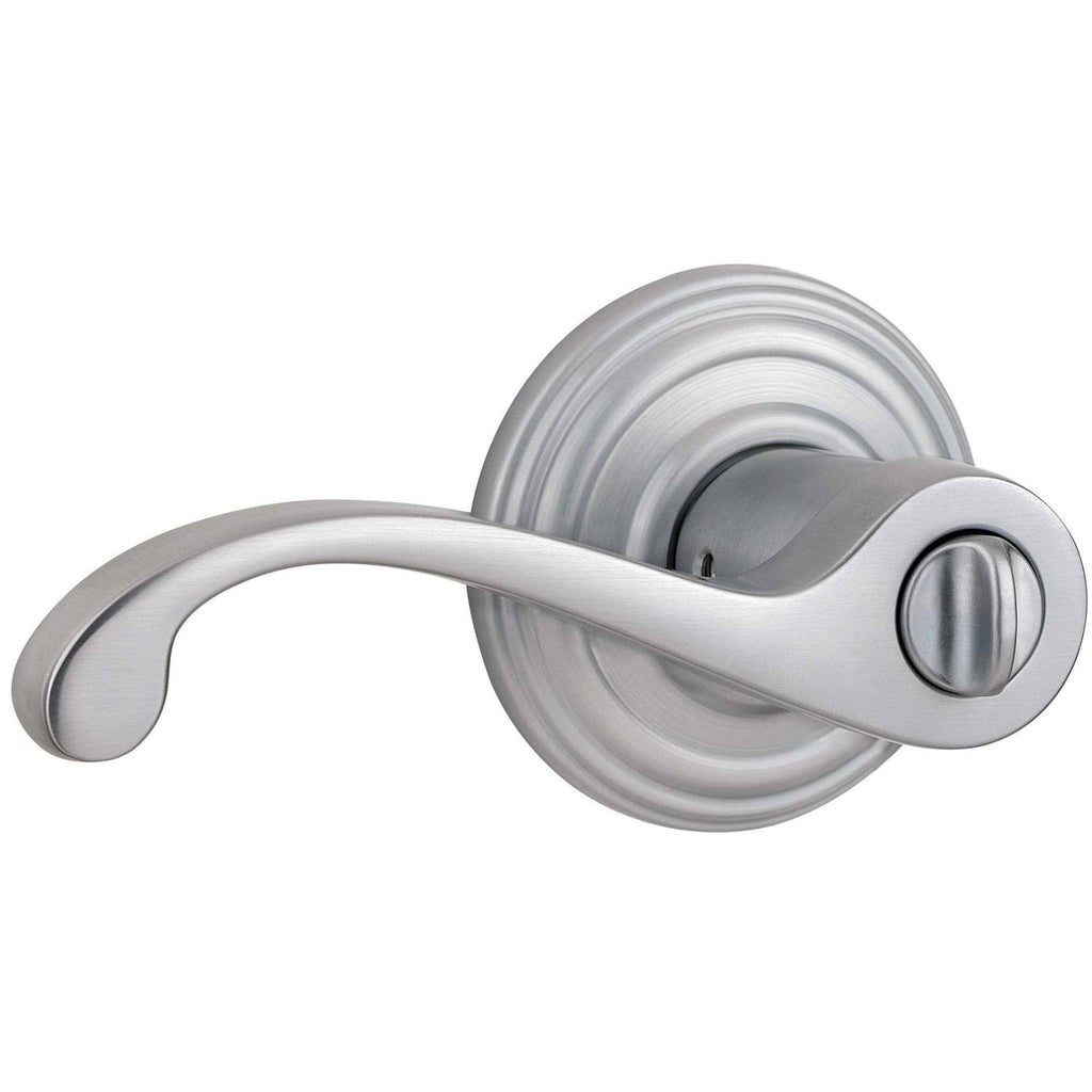 Satin Nickel Keyed Entry Lever P383