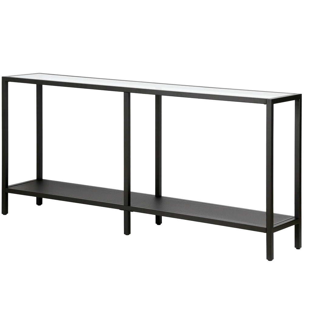Blackened Bronze Rectangular Console Table P374940