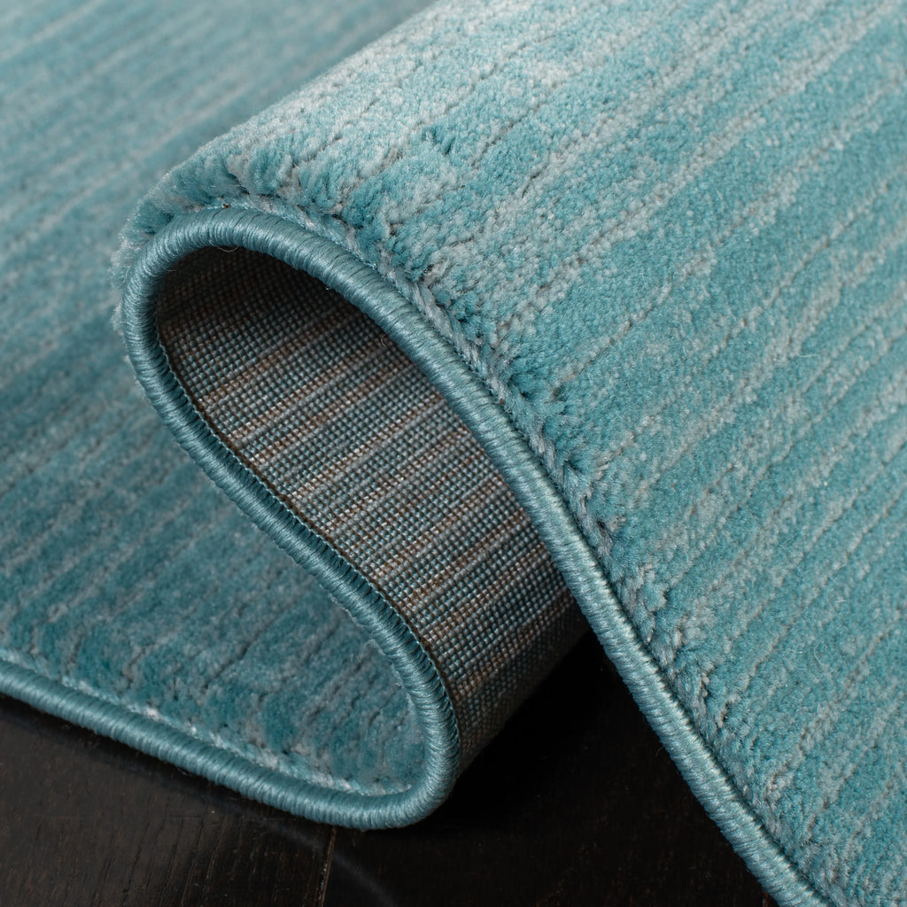 Aqua Overdyed Solid Area Rug Q37059
