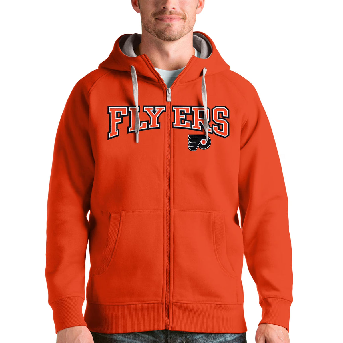 Orange Philadelphia Flyers Full-Zip Hoodie L381680
